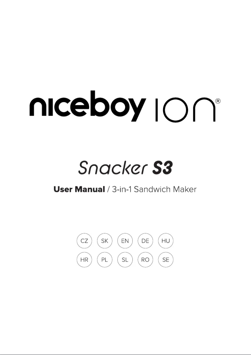 Page 1 de la notice Manuel utilisateur Niceboy ION Snacker S3