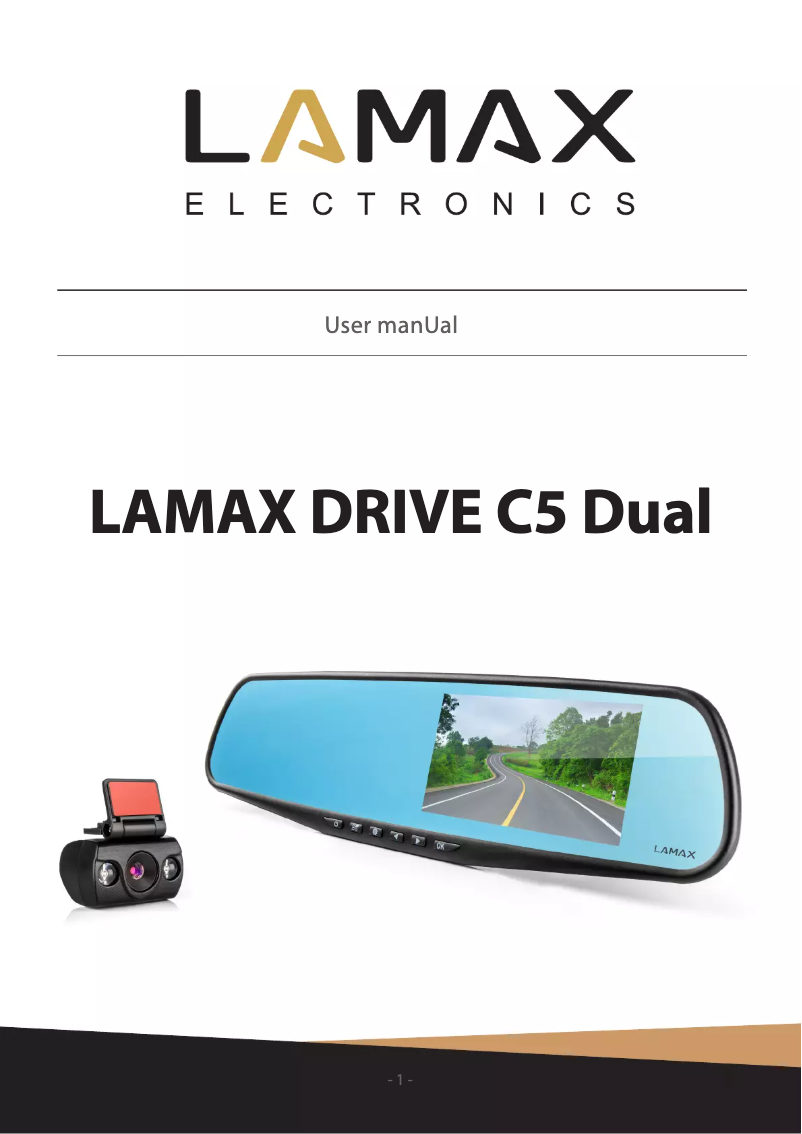 Page n°1 - Manuel utilisateur Lamax Drive C5