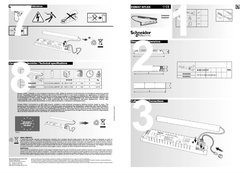 Página 1 del manual Manual de usuario Schneider OVA43600