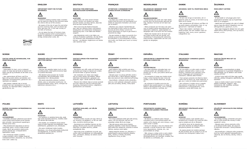 Image de la première page du manuel de l'appareil GRÅVAL