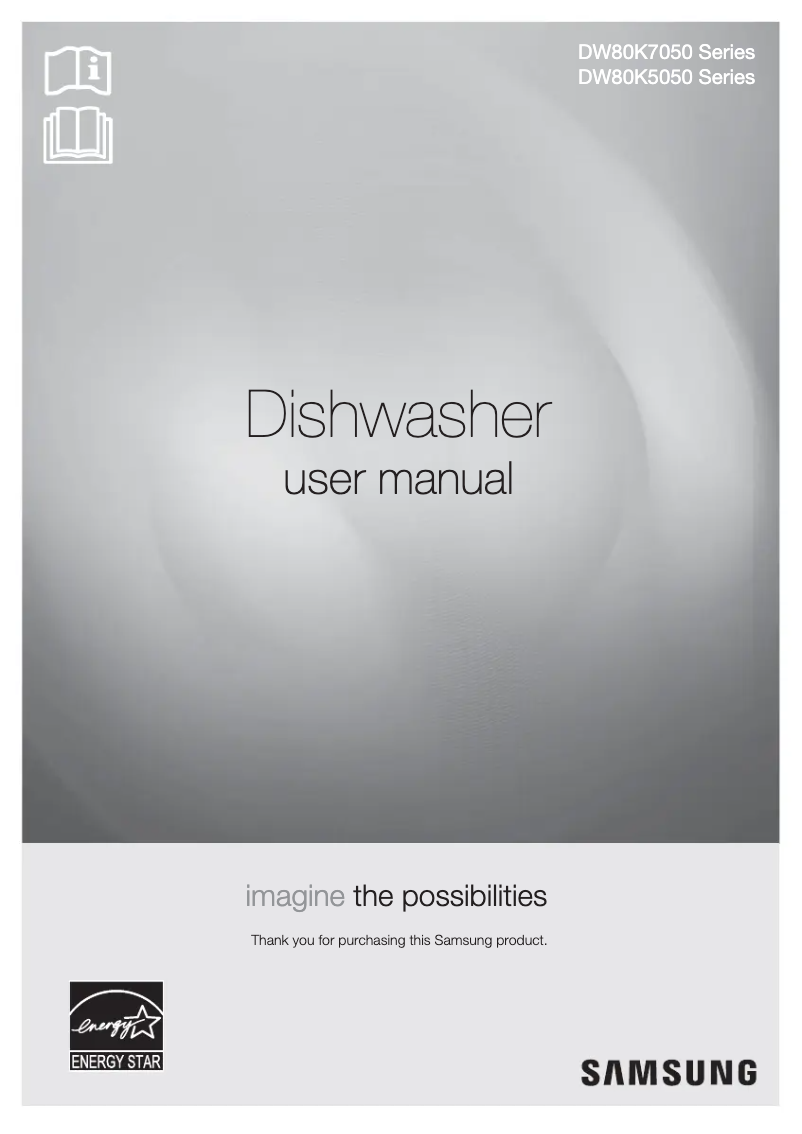 Page 1 de la notice Manuel utilisateur Samsung DW80K7050US