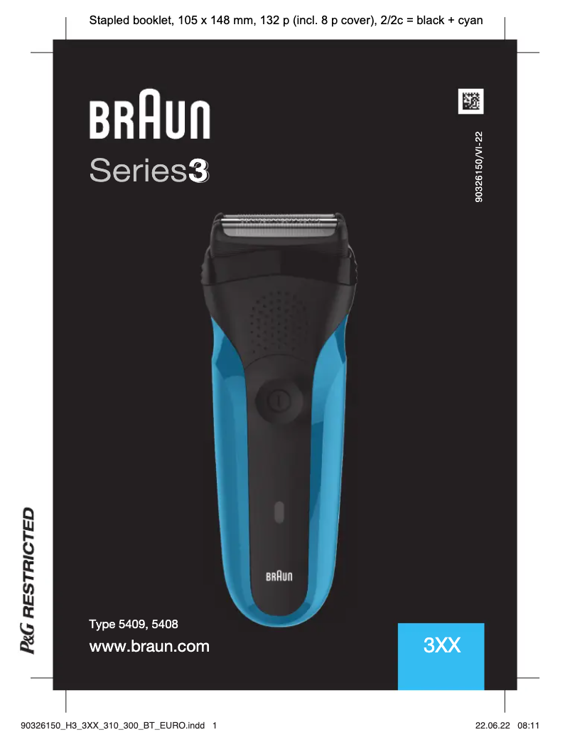 Page 1 de la notice Manuel utilisateur Braun Series 3 300