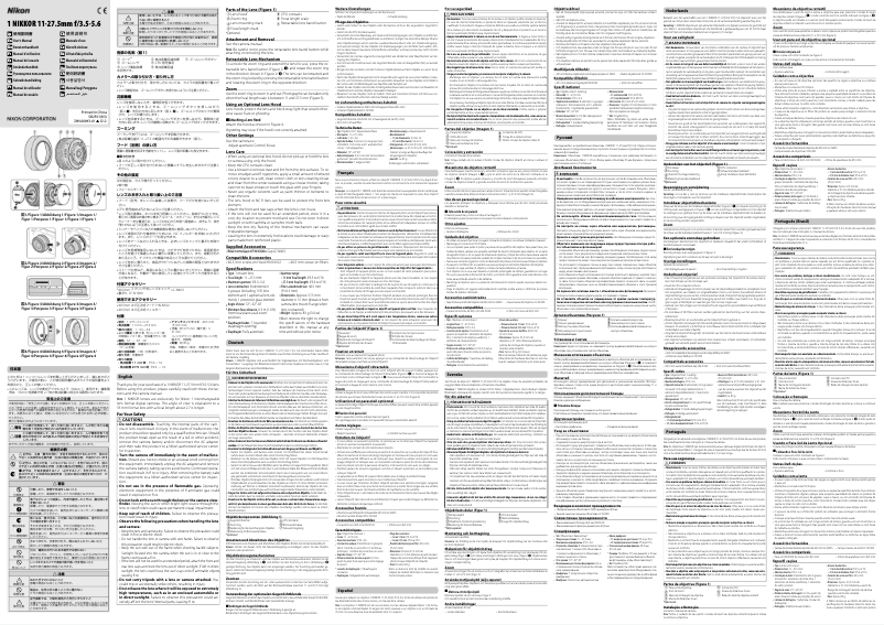 Page 1 de la notice Manuel utilisateur Nikon 1 Nikkor 11-27.5 mm