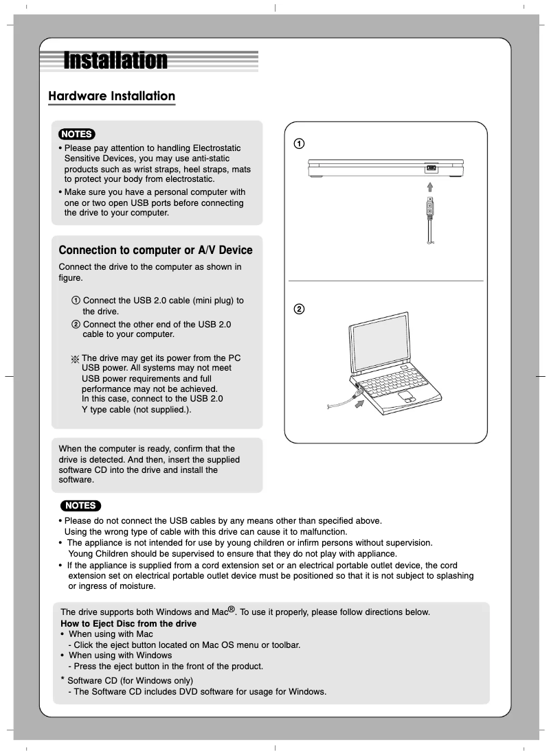 Page n°1 - Manuel utilisateur LG GP70NS50