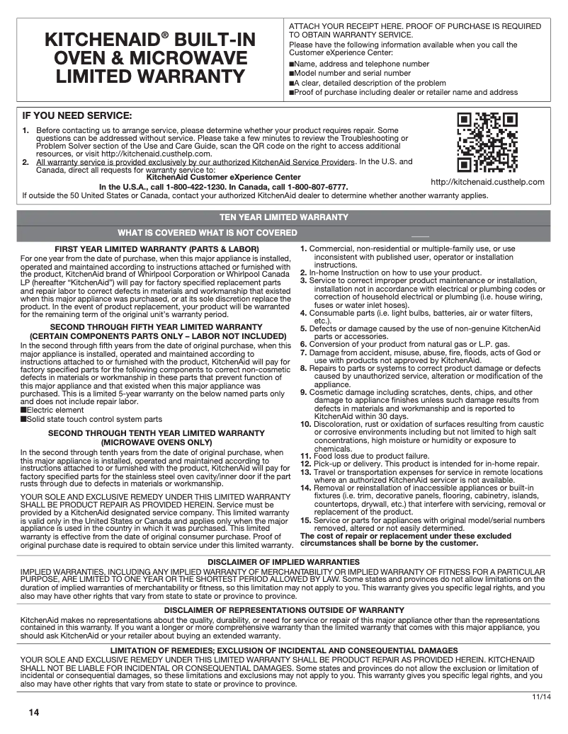 Image de la première page du manuel de l'appareil KODC304ESS