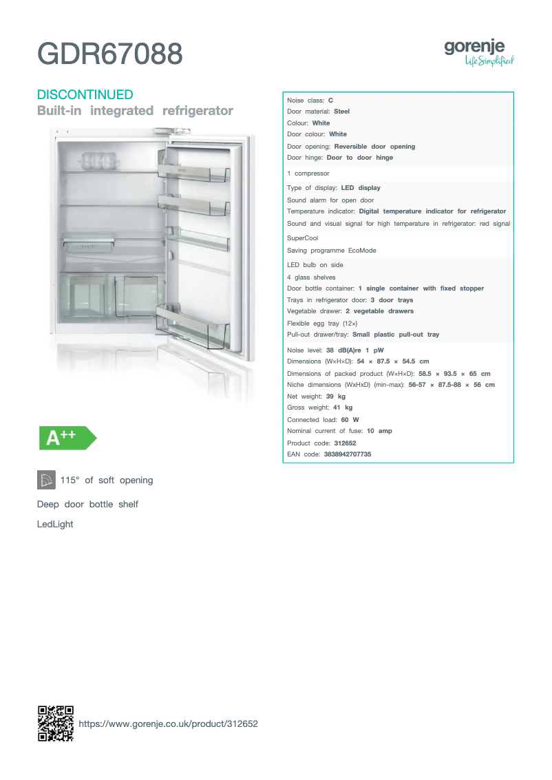 Image de la première page du manuel de l'appareil GDR67088