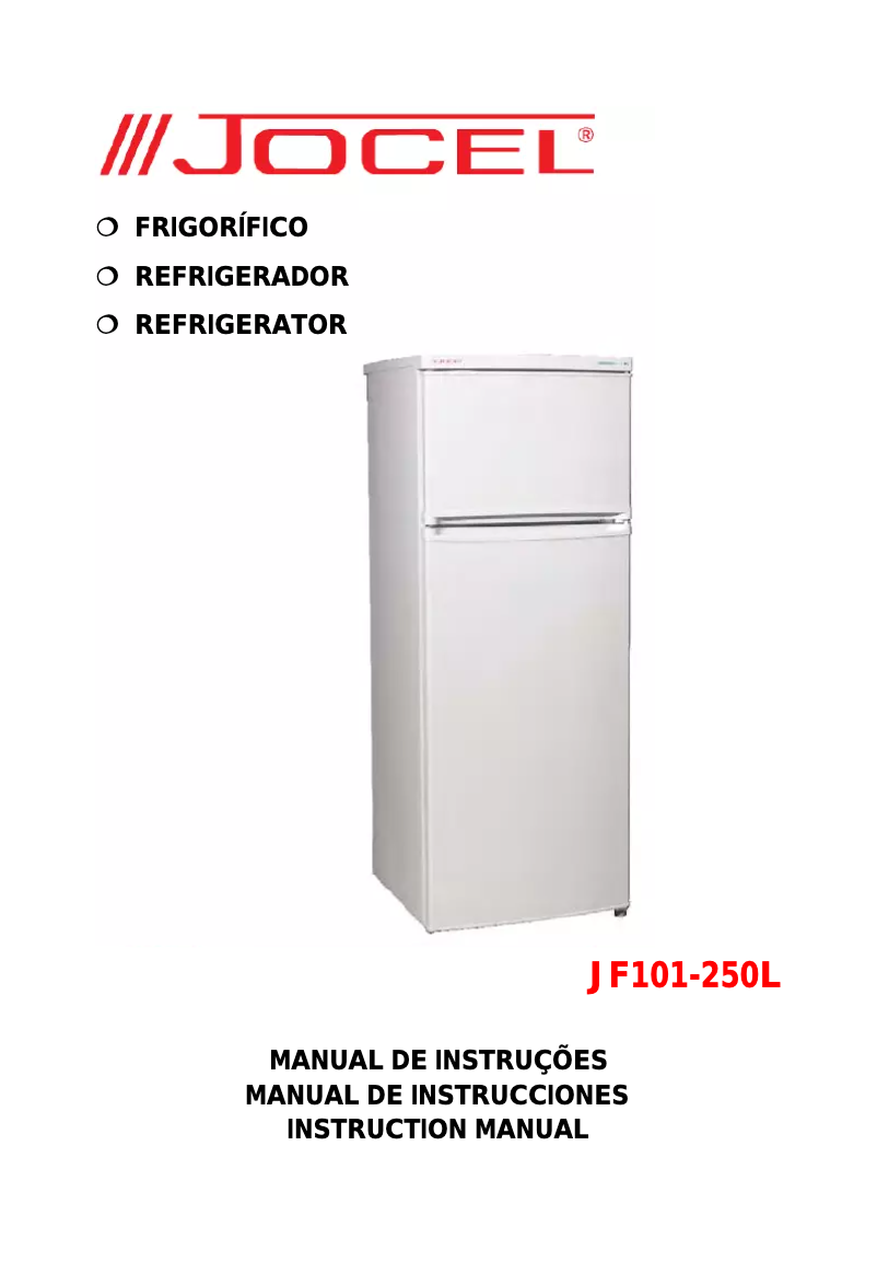 Image de la première page du manuel de l'appareil JF101-250L