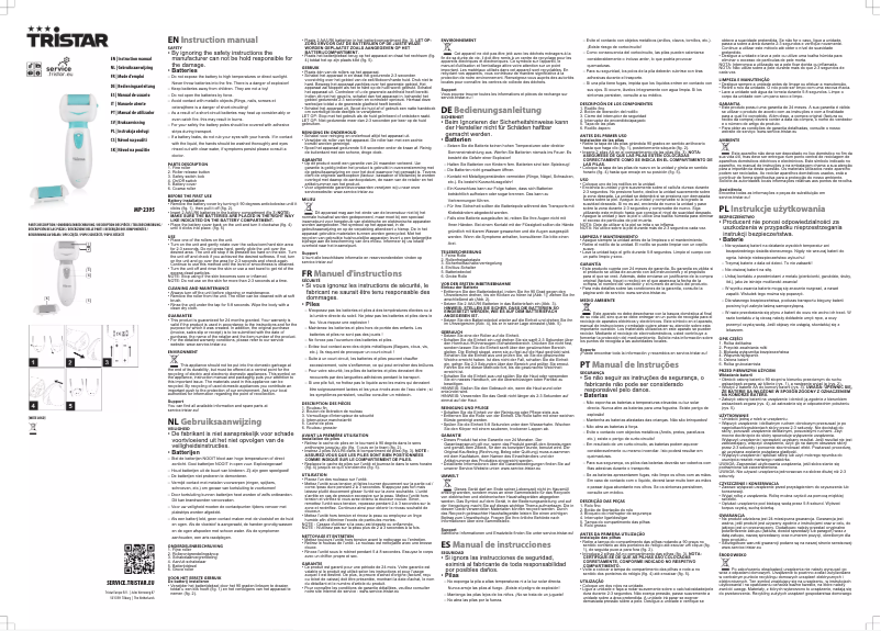 Image de la première page du manuel de l'appareil MP-2395