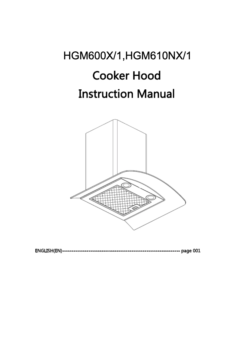 Page n°1 - Manuel utilisateur Hoover HGM600X