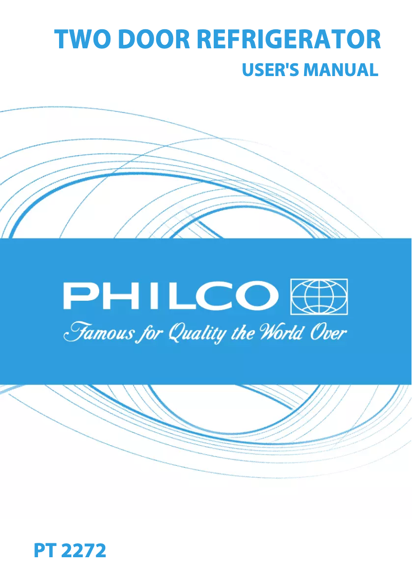 Page n°1 - Manuel utilisateur Philco PT 2272