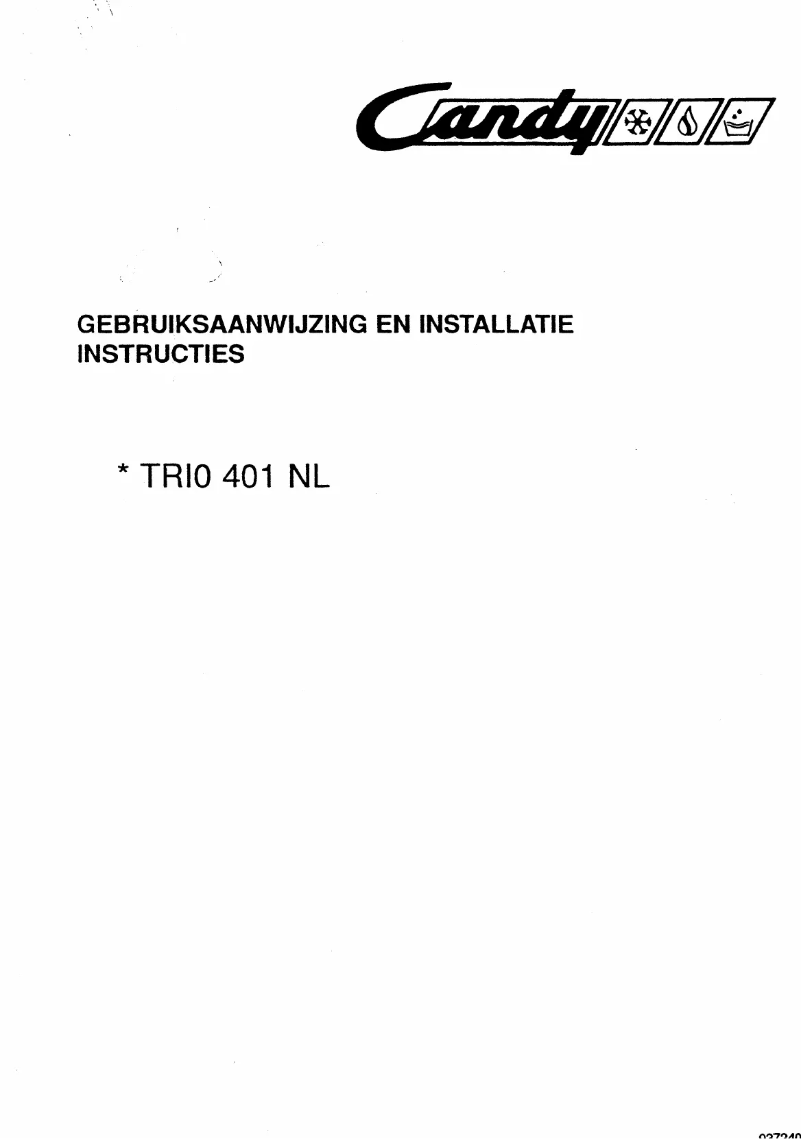 Image de la première page du manuel de l'appareil Trio 401