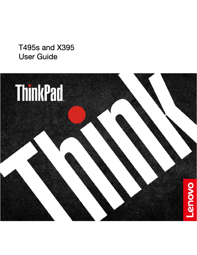 Page n°1 - Manuel utilisateur Lenovo ThinkPad T495S