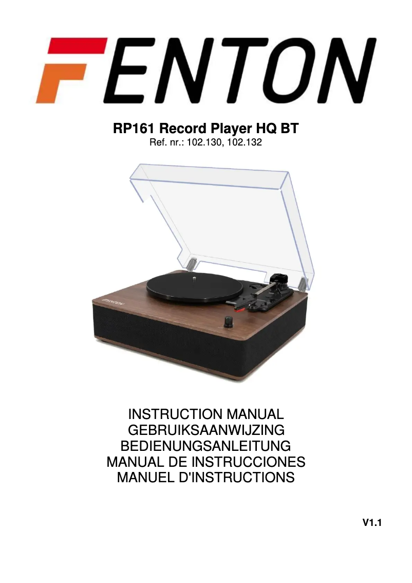 Imagen de la primera página del manual del dispositivo RP161LW