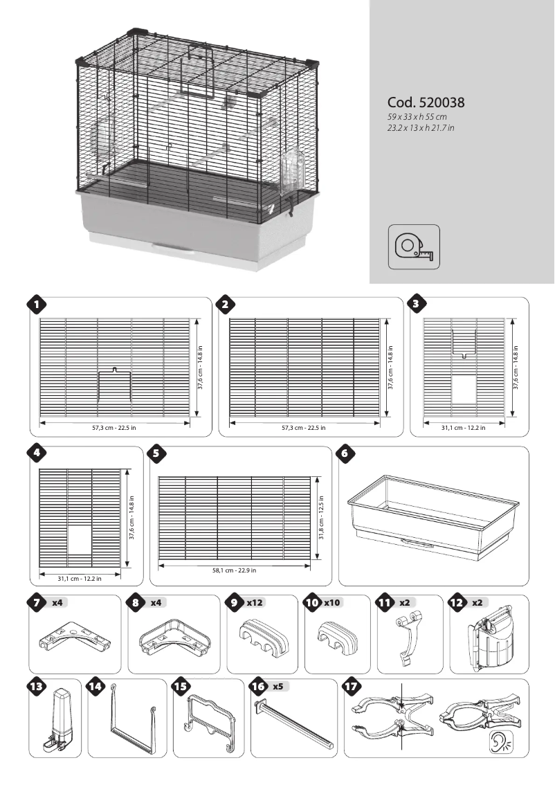 Page 1 de la notice Manuel utilisateur Ferplast Piano 4