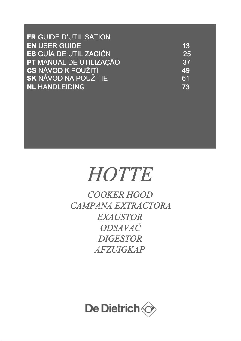 Imagen de la primera página del manual del dispositivo DHB7232X