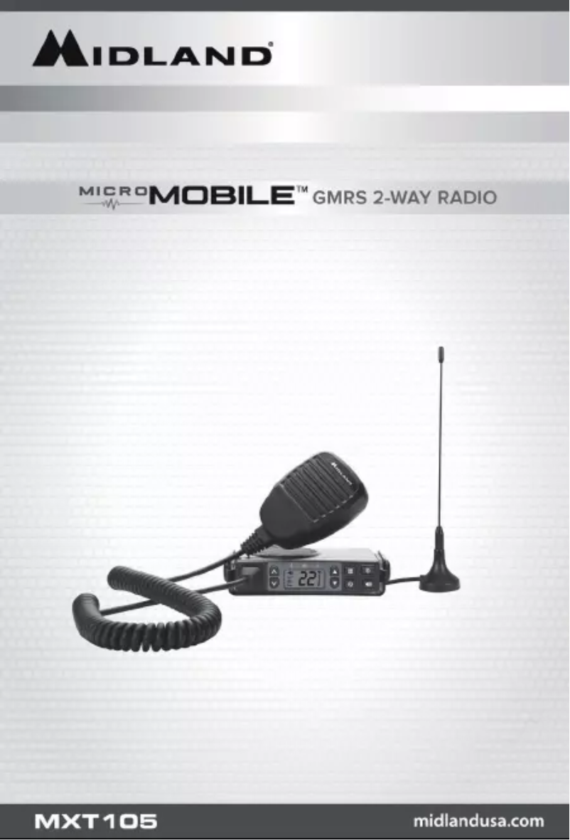 Page n°1 - Manuel utilisateur Midland MicroMobile MXT105