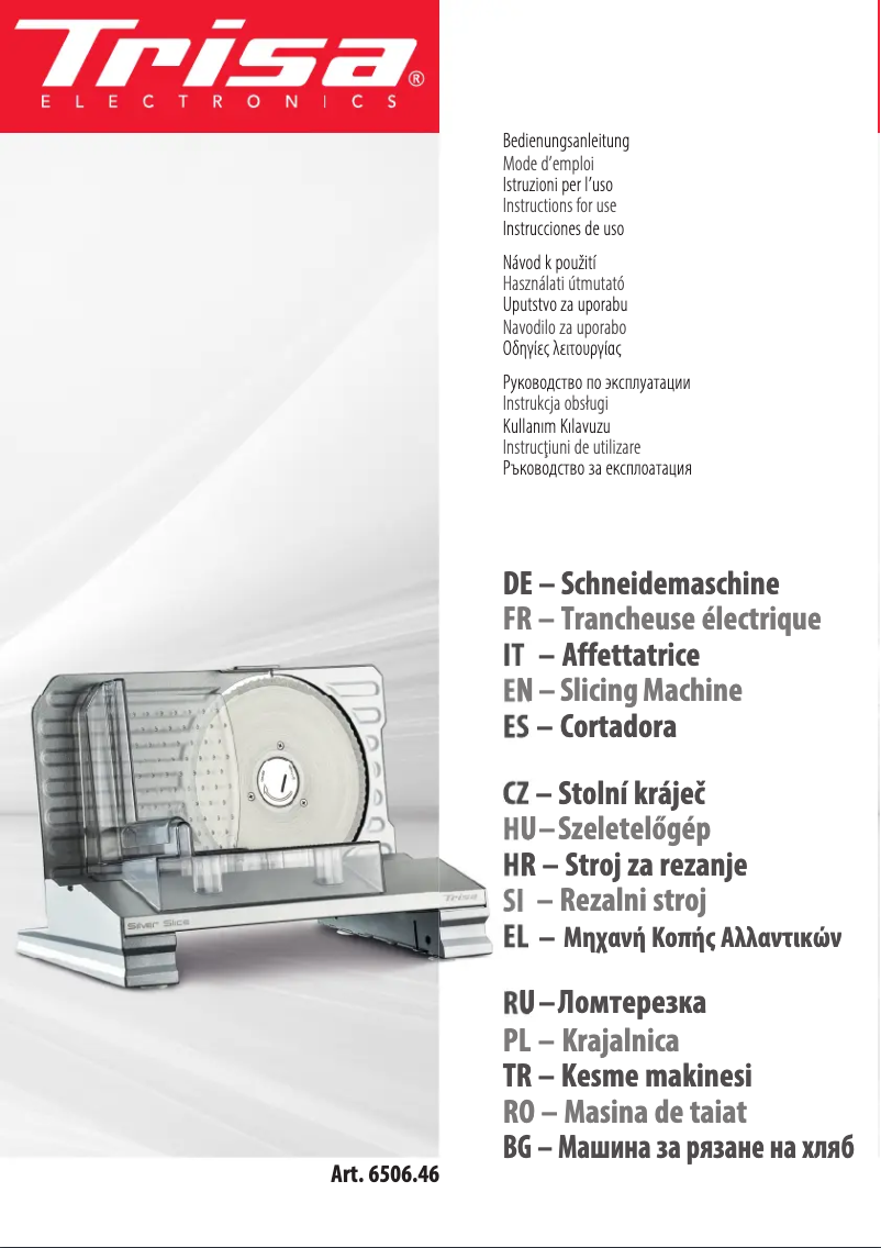 Página 1 del manual Manual de usuario Trisa 6506.46