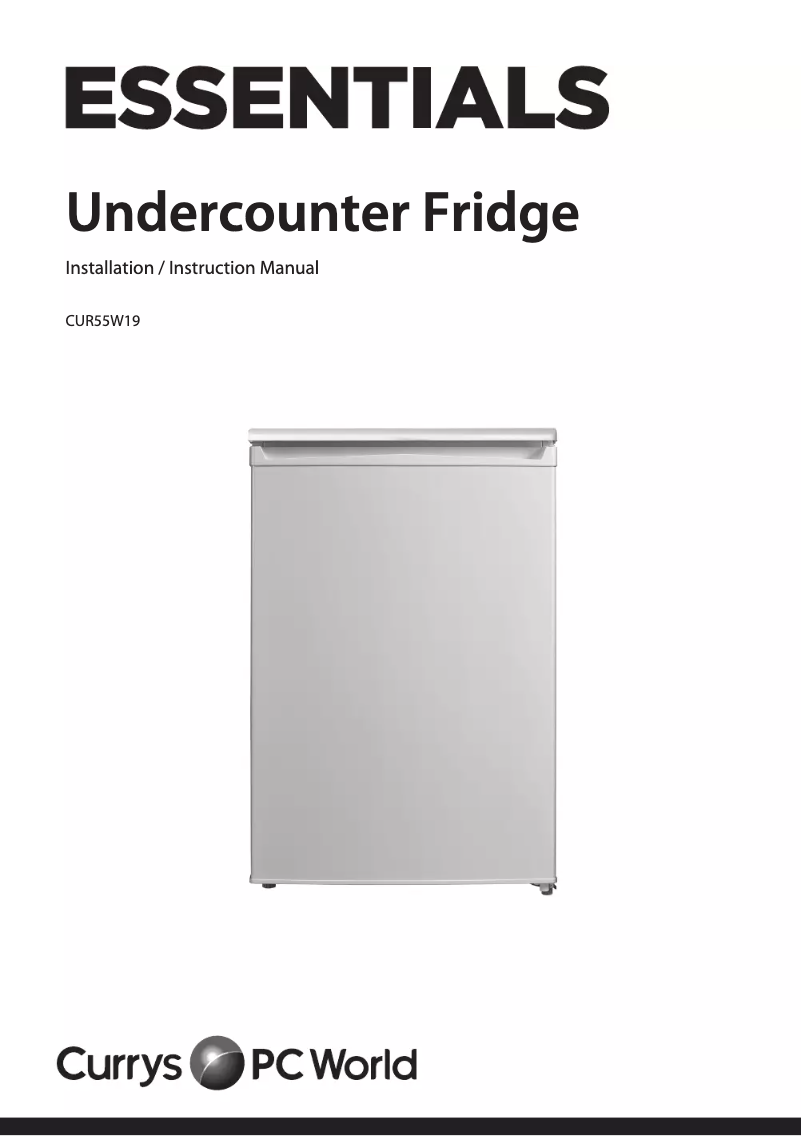Page n°1 - Manuel utilisateur Currys Essentials CUR55W19