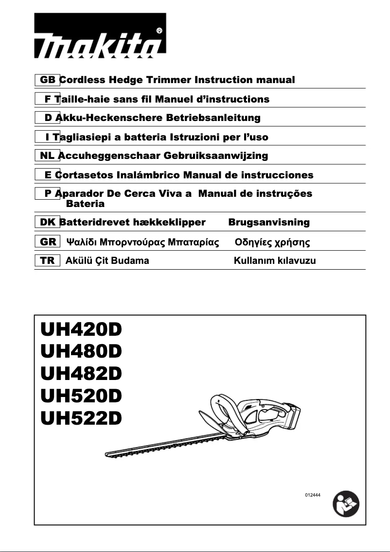 Image de la première page du manuel de l'appareil UH522DZ