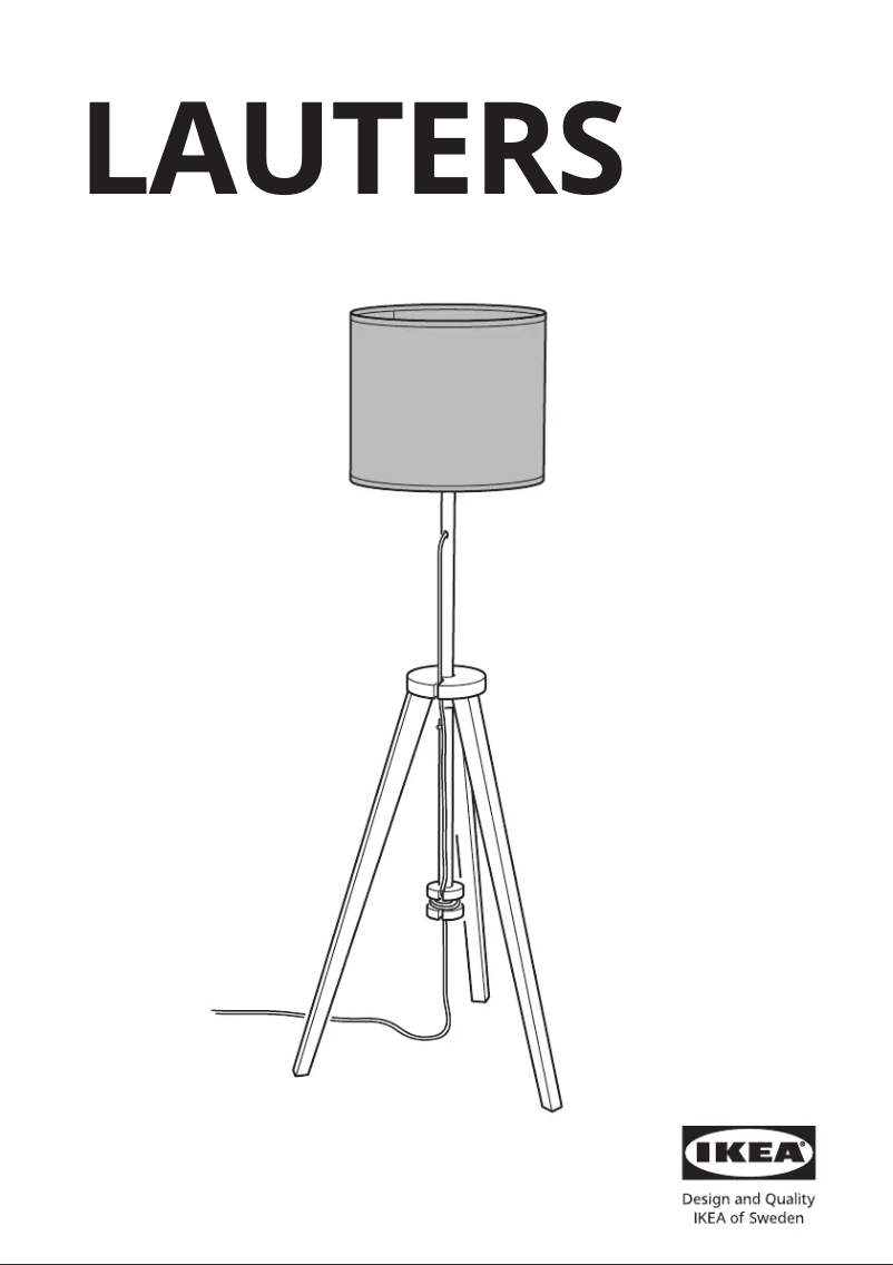 Page 1 de la notice Manuel utilisateur Ikea LAUTERS 604.059.41