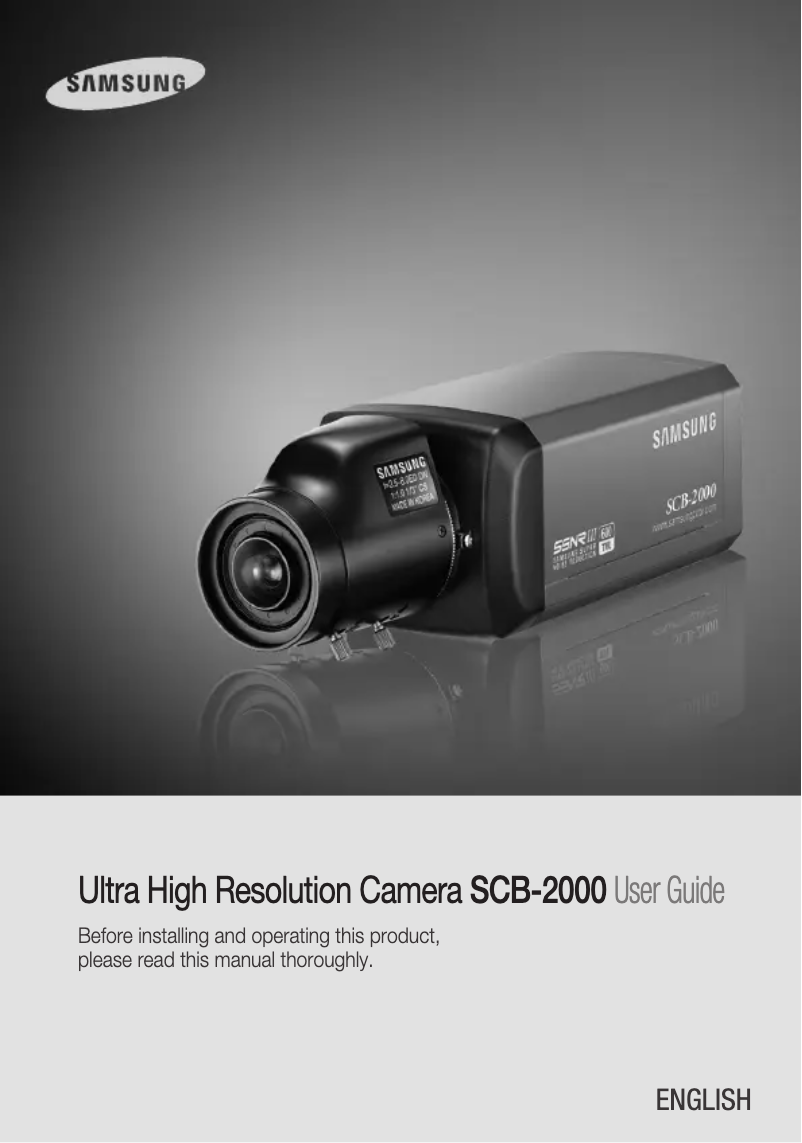 Página 1 del manual Manual de usuario Samsung SCB-2000