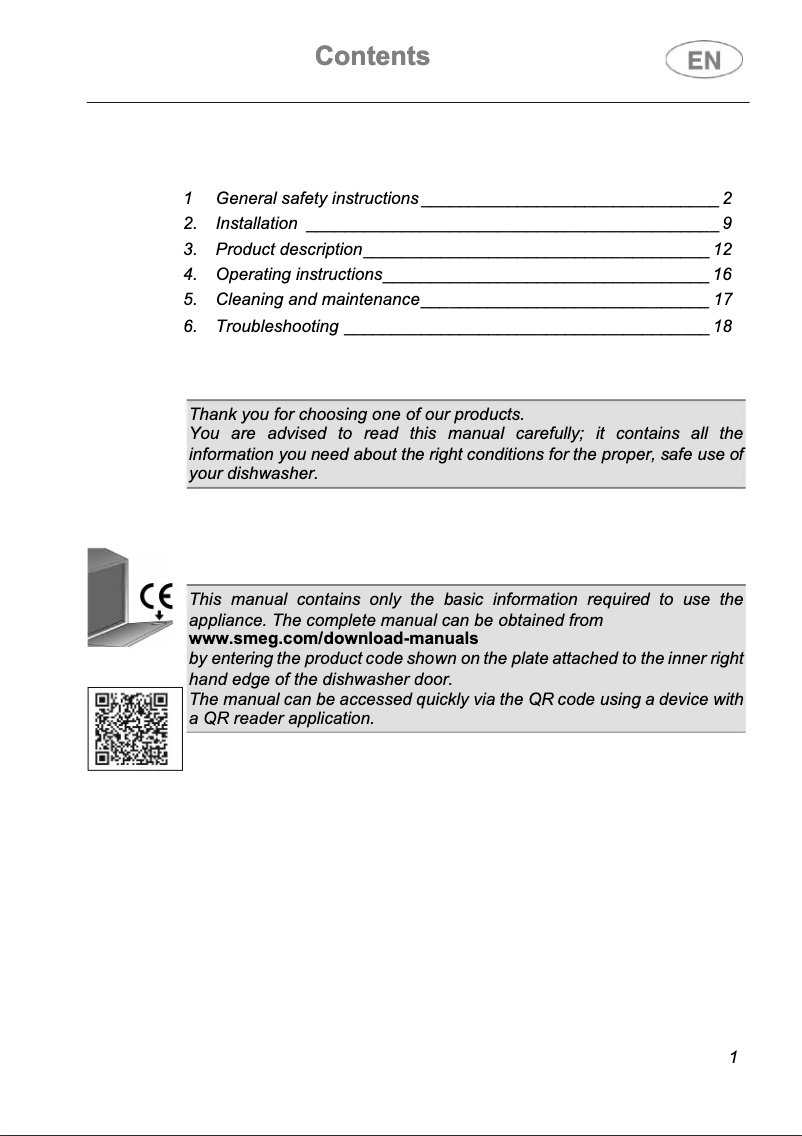 Page n°1 - Brochure Smeg STP66339L