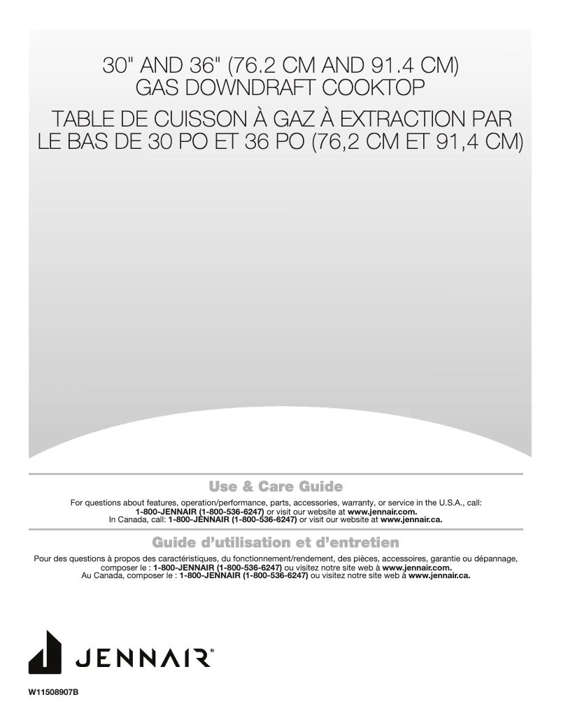 Page n°1 - Manuel utilisateur Jenn-Air JGD3430GS