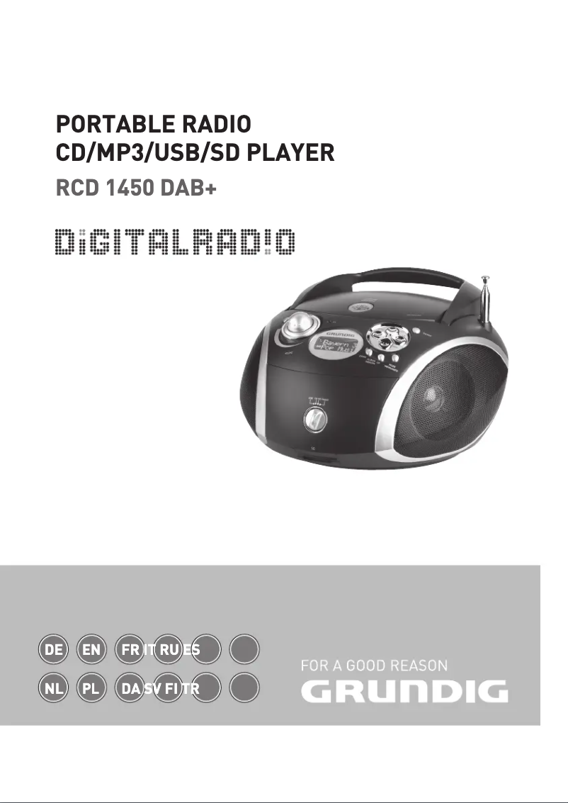 Image de la première page du manuel de l'appareil RCD 1450 DAB+