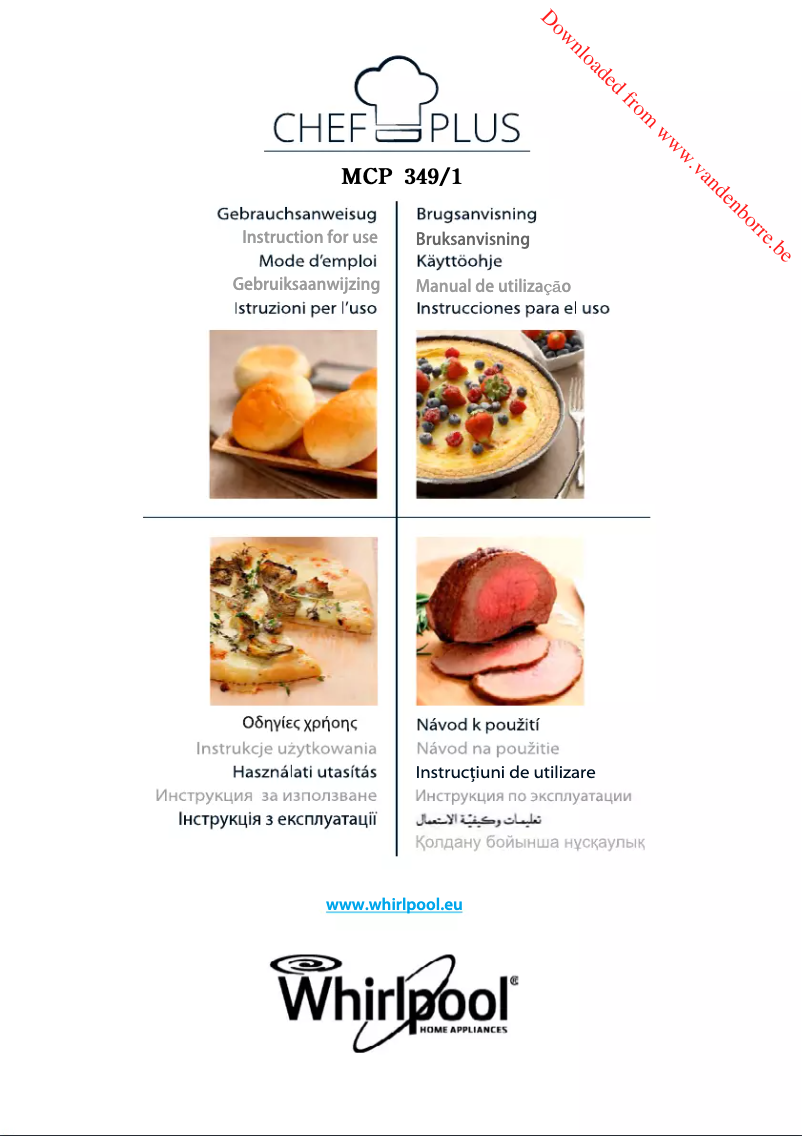 Image de la première page du manuel de l'appareil ChefPlus MCP 349