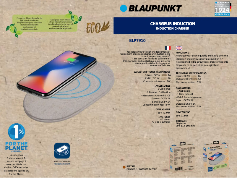 Page n°1 - Manuel utilisateur Blaupunkt BLP7910
