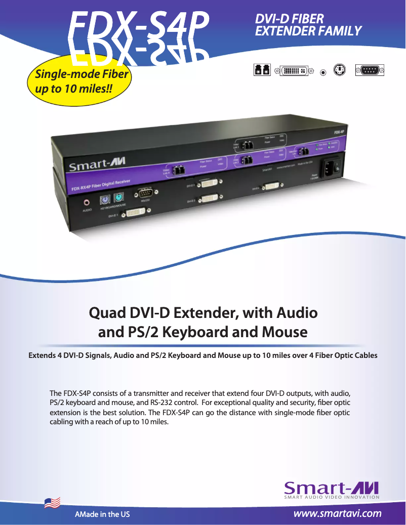 Page n°1 - Manuel utilisateur Smart-AVI FDX-S4P
