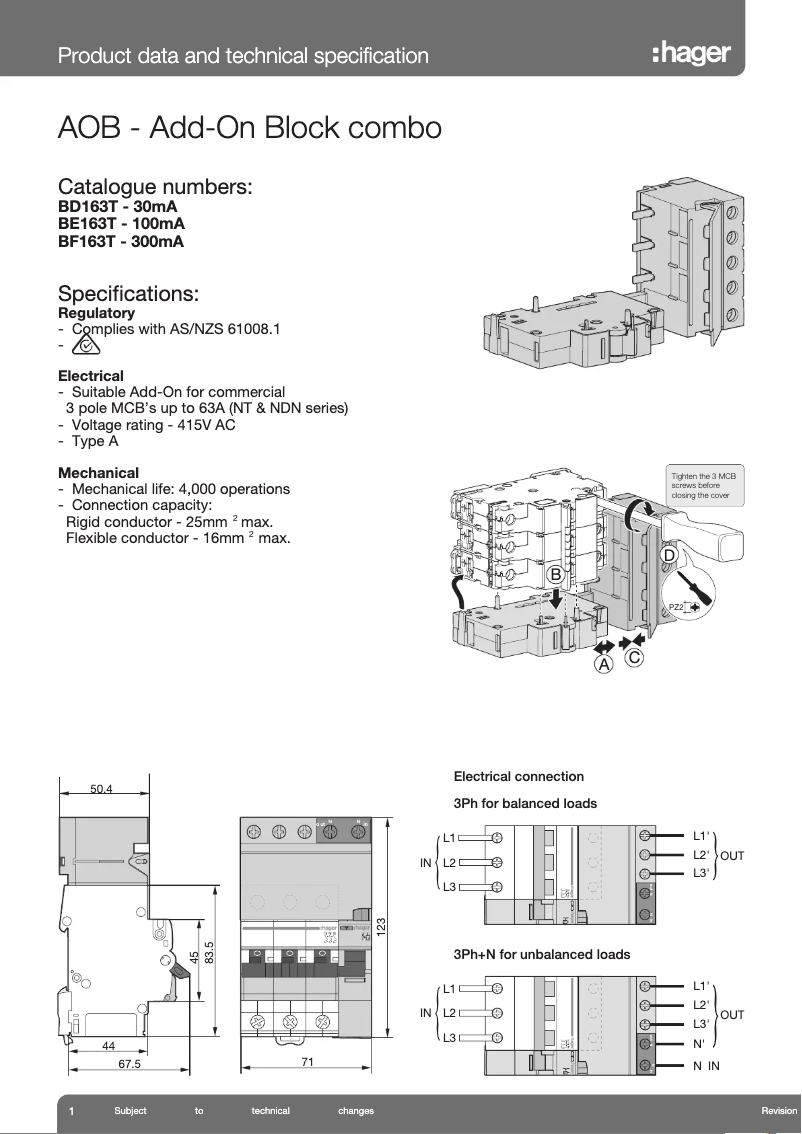 Image de la première page du manuel de l'appareil BE163T