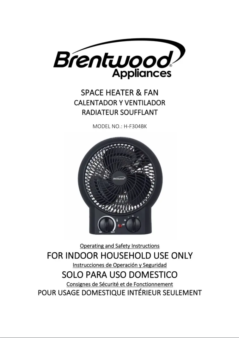 Página 1 del manual Manual de usuario Brentwood H-F304BK