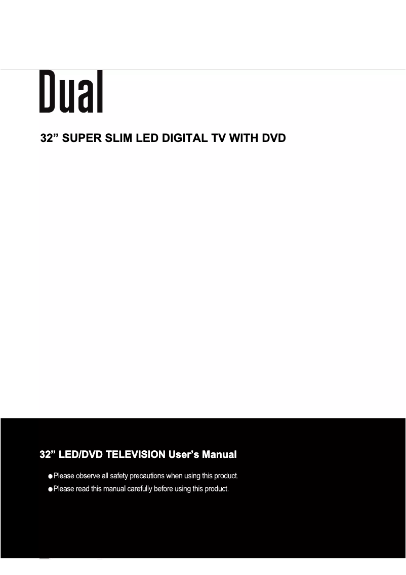 Page 1 de la notice Manuel utilisateur Dual 3270-LED