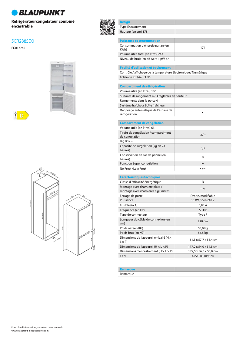 Image de la première page du manuel de l'appareil 5CR288SD0