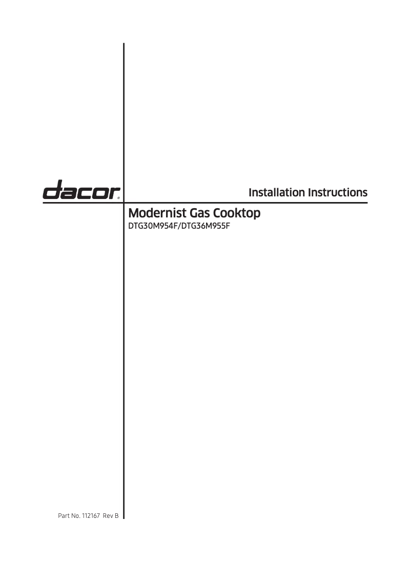 Image de la première page du manuel de l'appareil DTG30M954FS