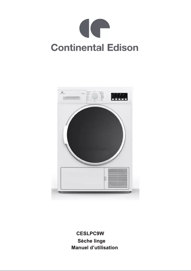 Página 1 del manual Manual de usuario Continental Edison CESLPC9W