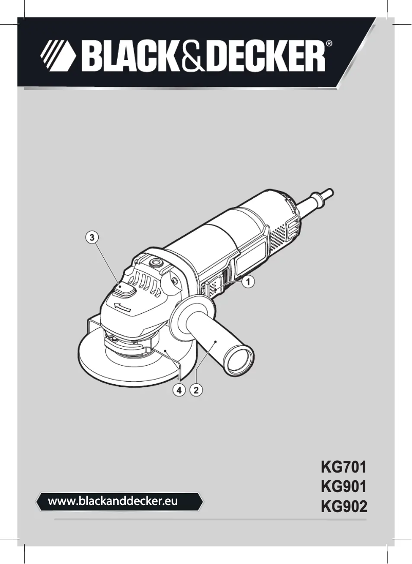 Page n°1 - Manuel utilisateur Black & Decker KG901