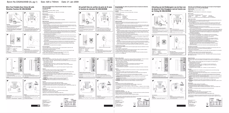 Image de la première page du manuel de l'appareil SX205I