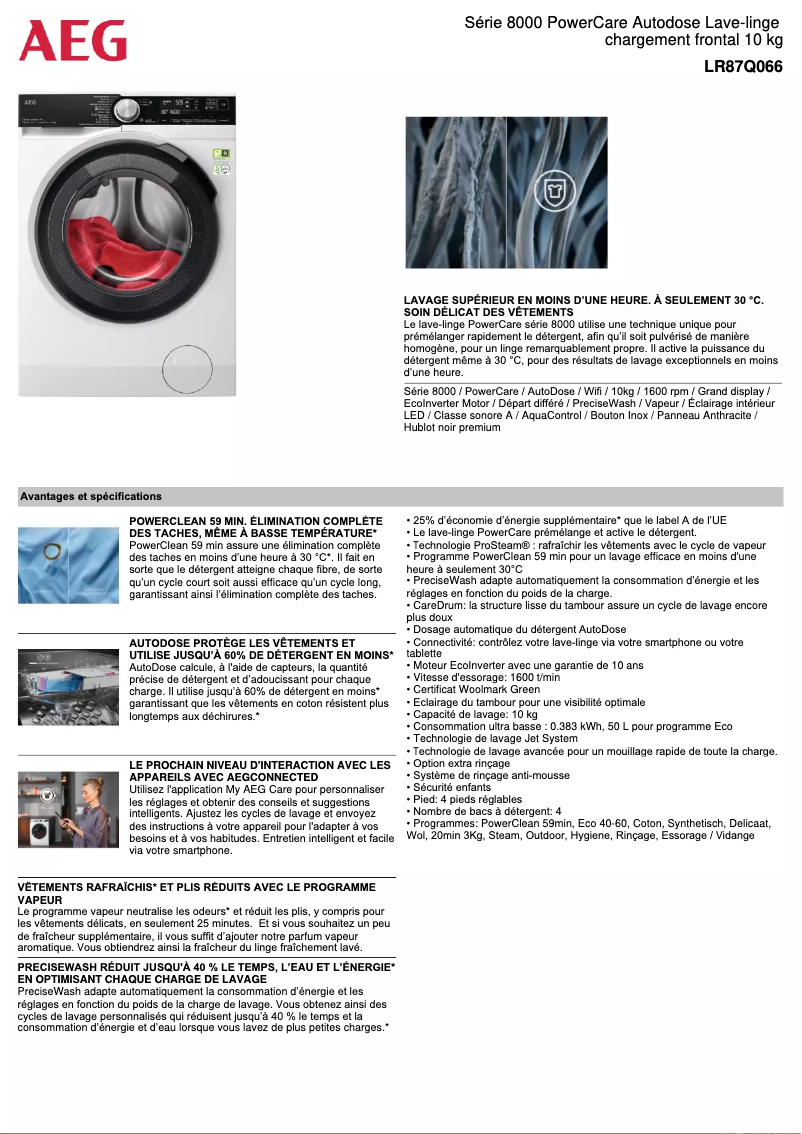 Image de la première page du manuel de l'appareil LR87Q066