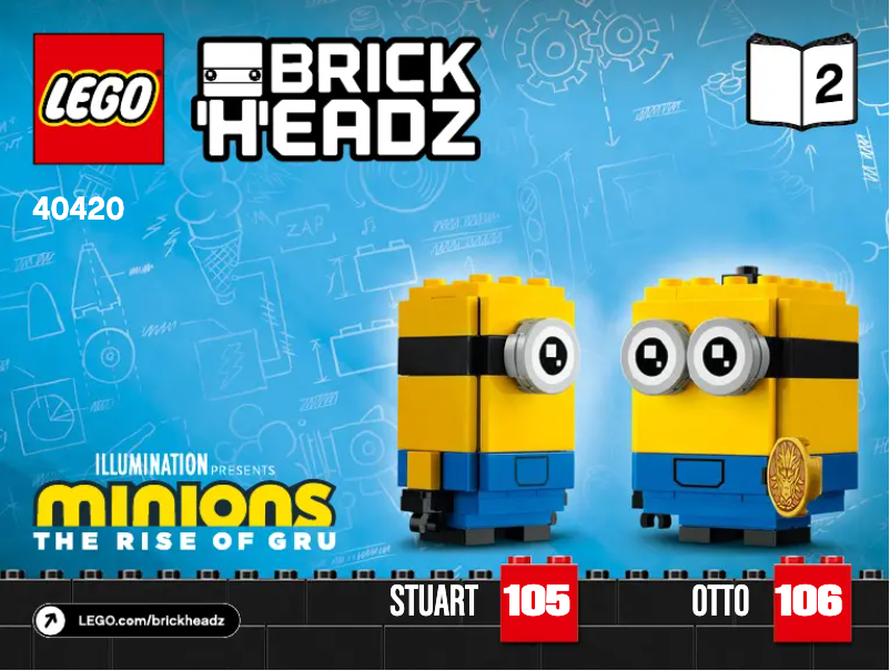 Page 1 de la notice Manuel utilisateur Lego Brickheadz 40420