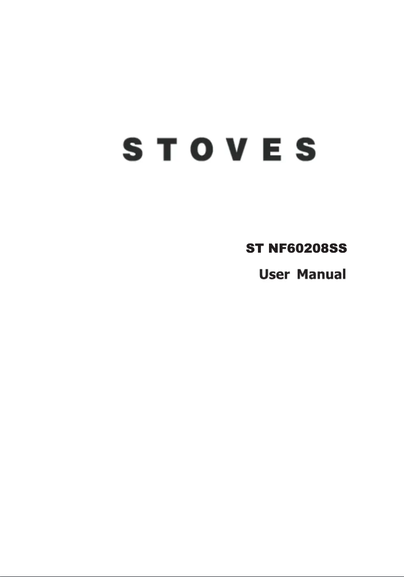 Page 1 de la notice Manuel utilisateur Stoves NF60208SS