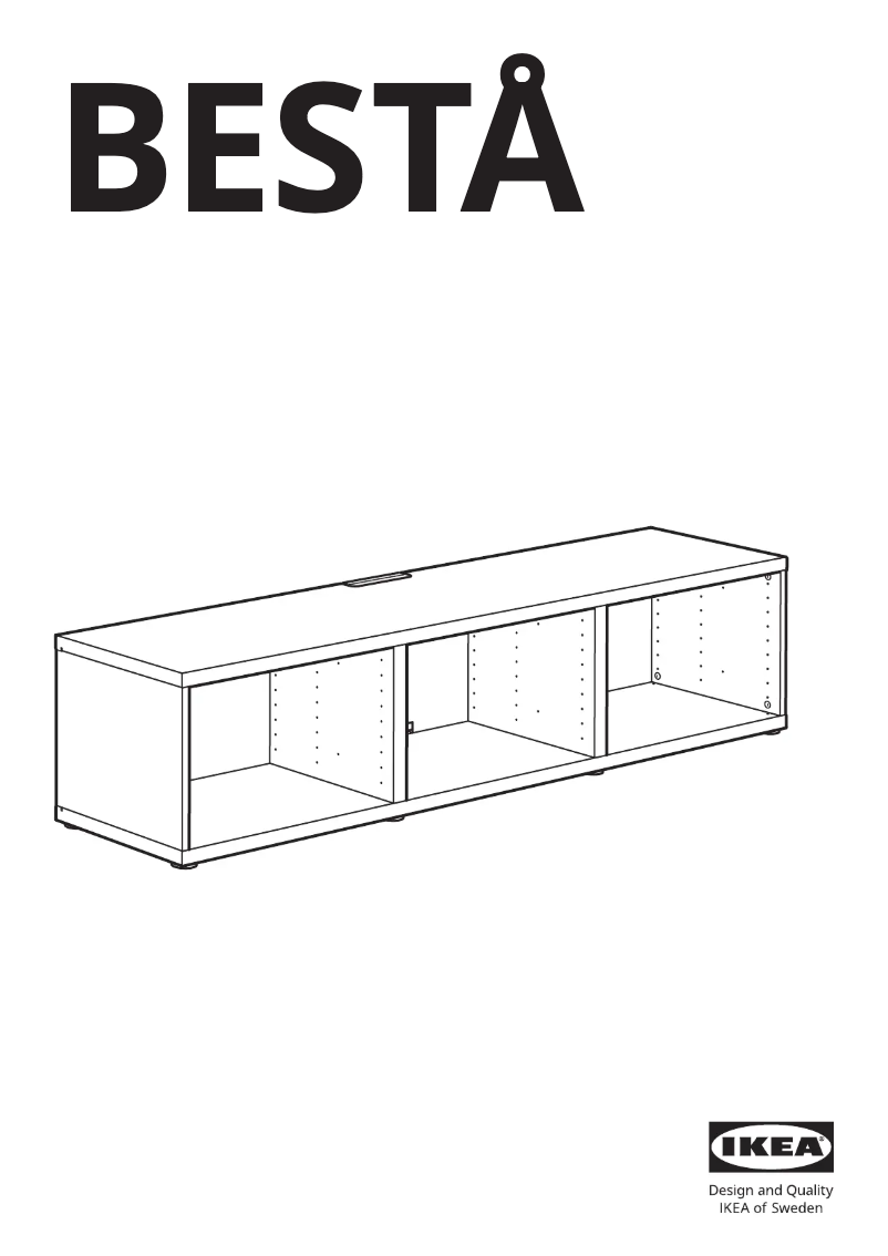 Image de la première page du manuel de l'appareil BESTÅ 505.478.75
