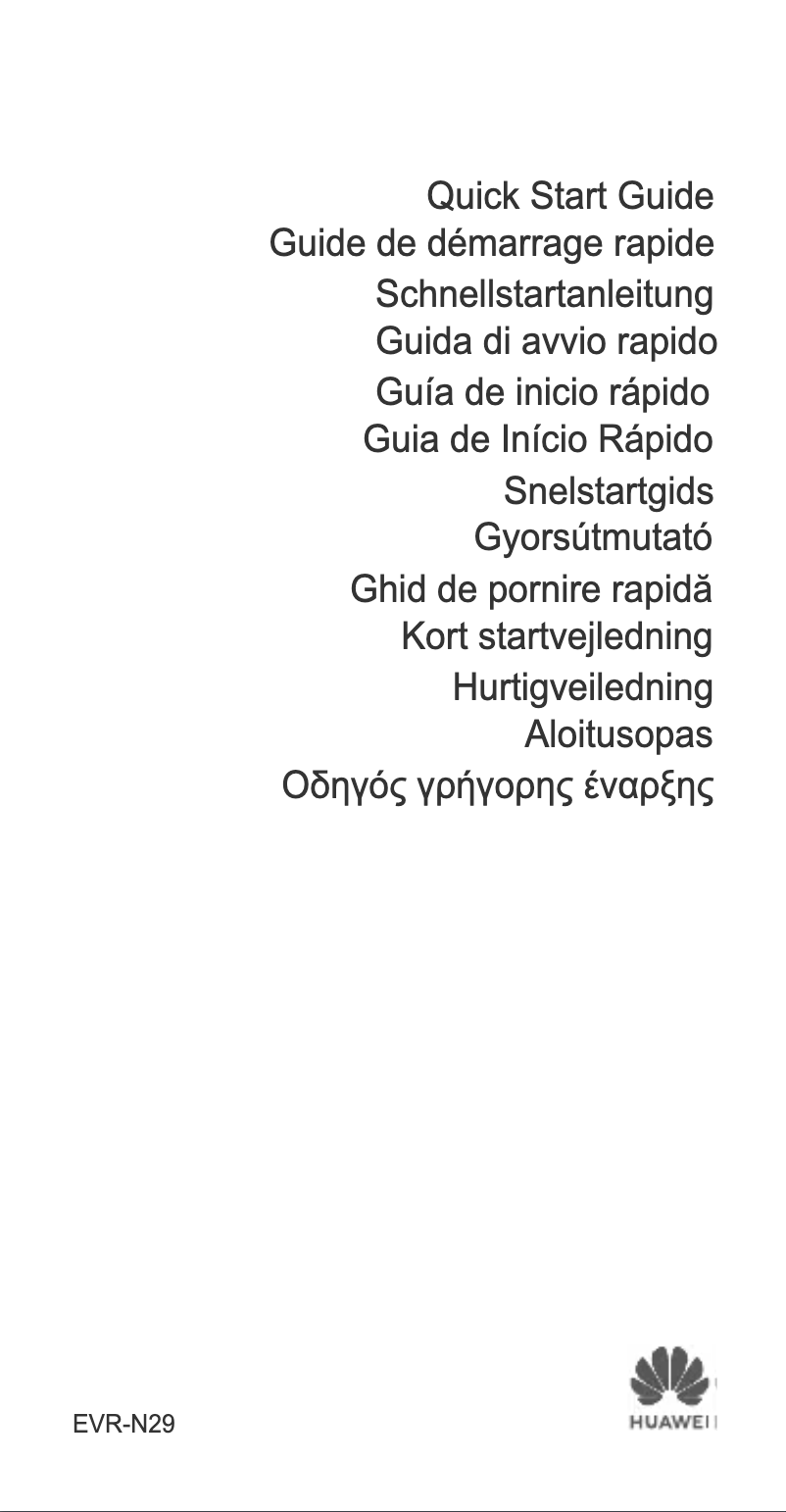 Page 1 de la notice Manuel utilisateur Huawei Mate 20 X