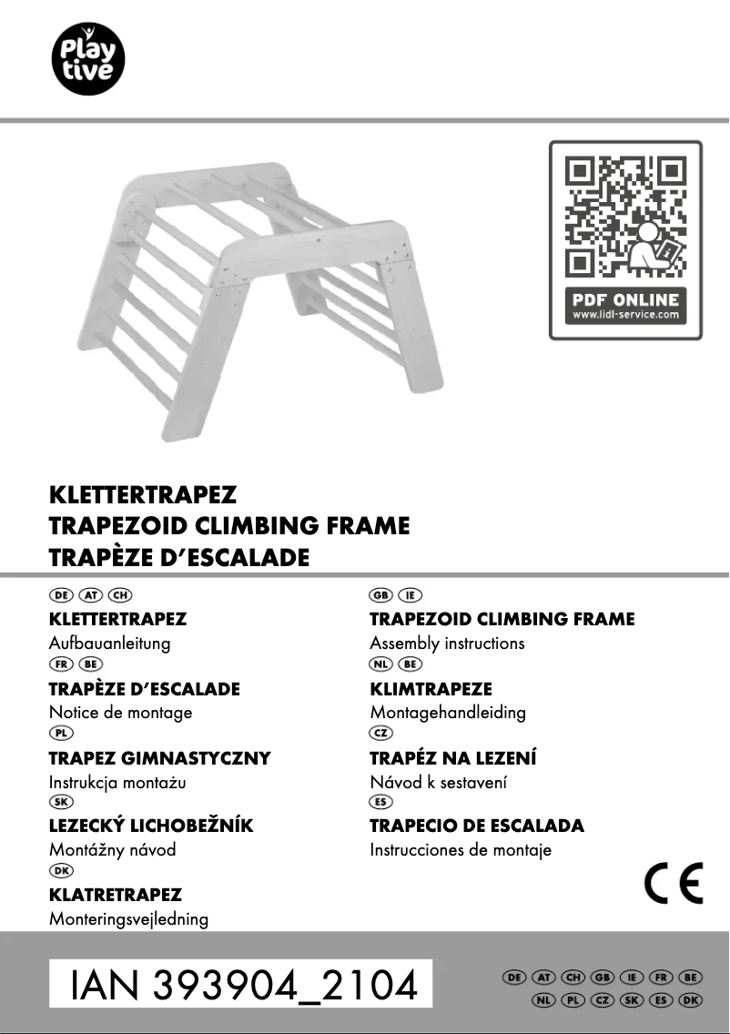 Page 1 de la notice Manuel utilisateur Playtive IAN 393904