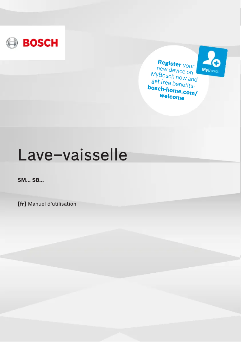 Page n°1 - Manuel utilisateur Bosch SMS46AI01E