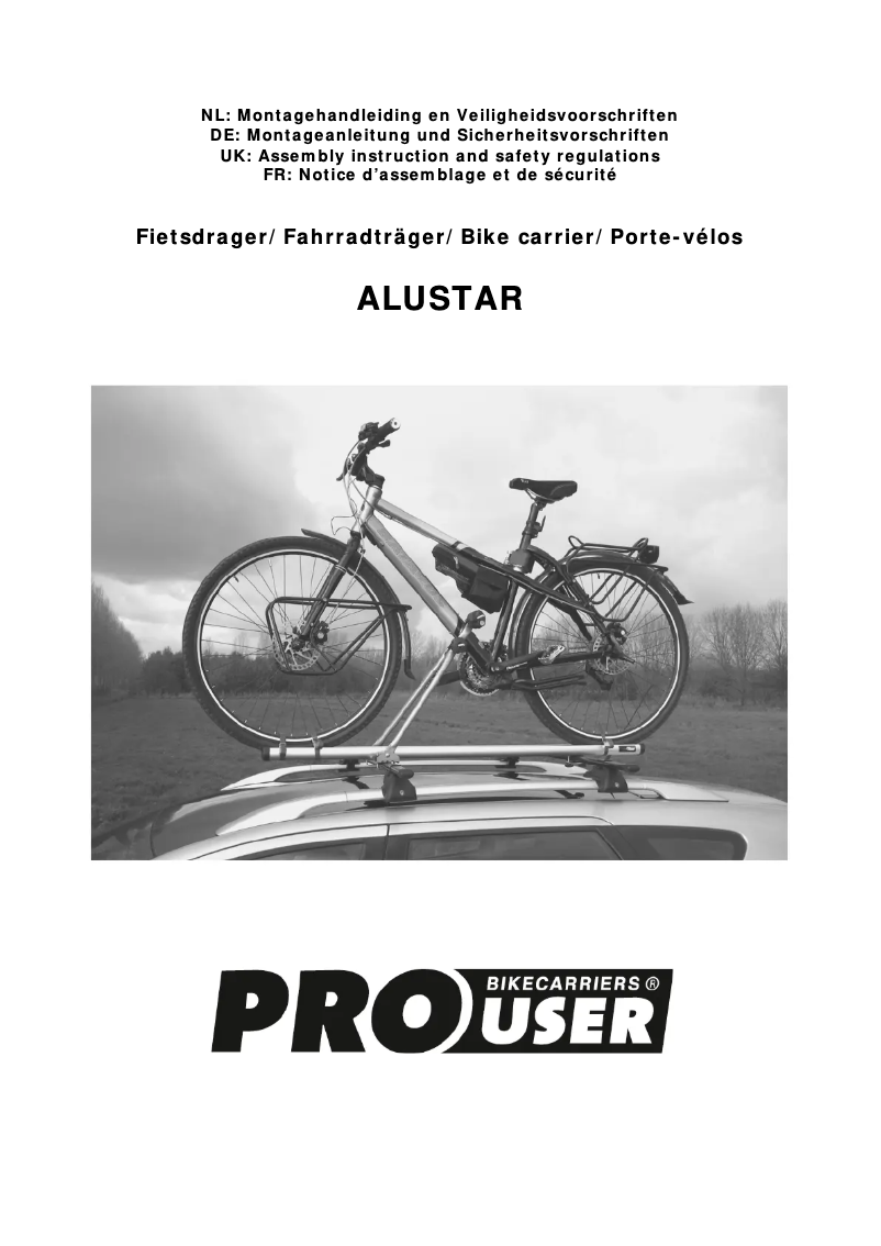 Image de la première page du manuel de l'appareil Alustar