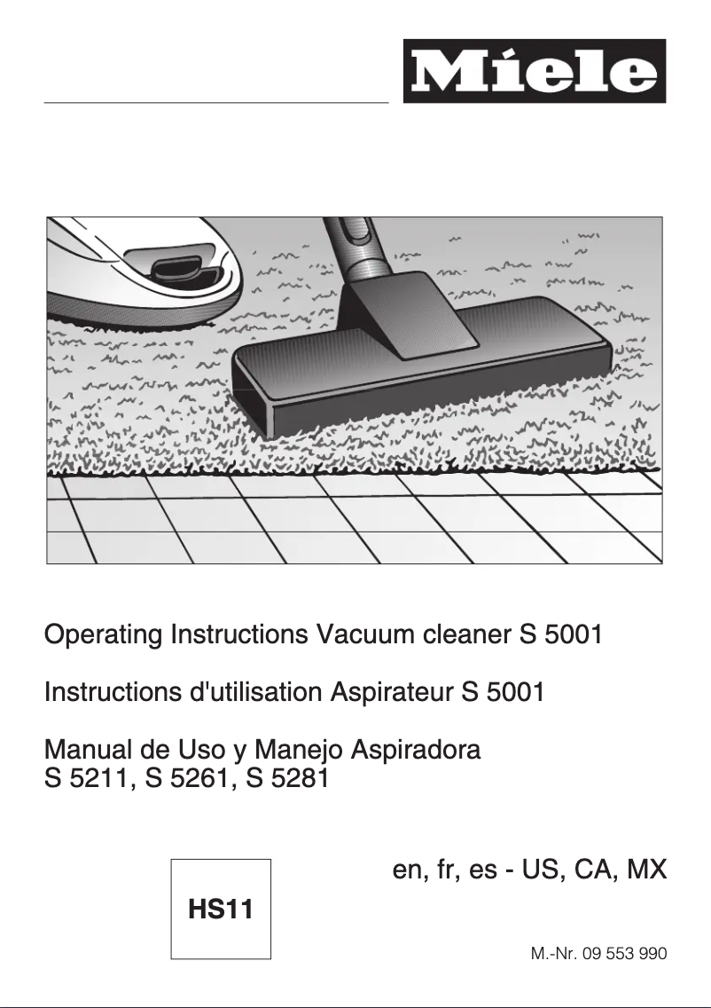 Image de la première page du manuel de l'appareil S 5481