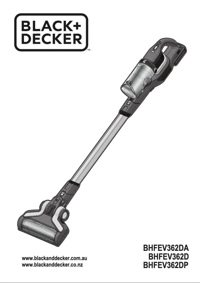 Page n°1 - Manuel utilisateur Black & Decker Power Extreme BHFEV362DA