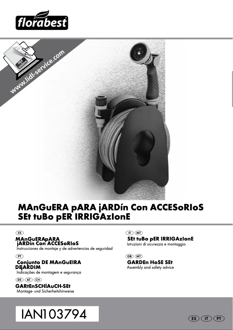 Page 1 de la notice Manuel utilisateur Florabest IAN 103794